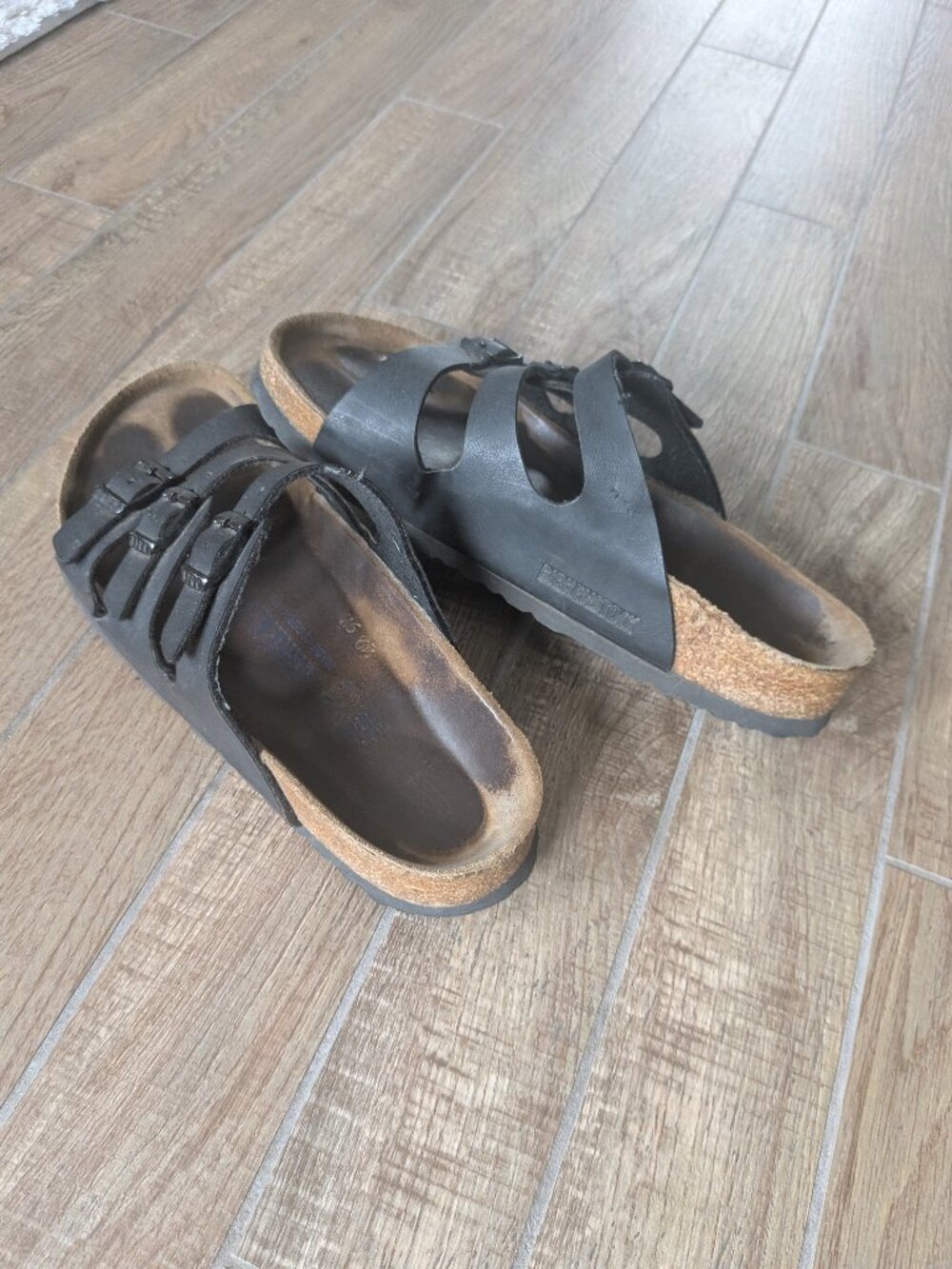 Birkenstock Florida Soft Footbed Sandals - Black Leather